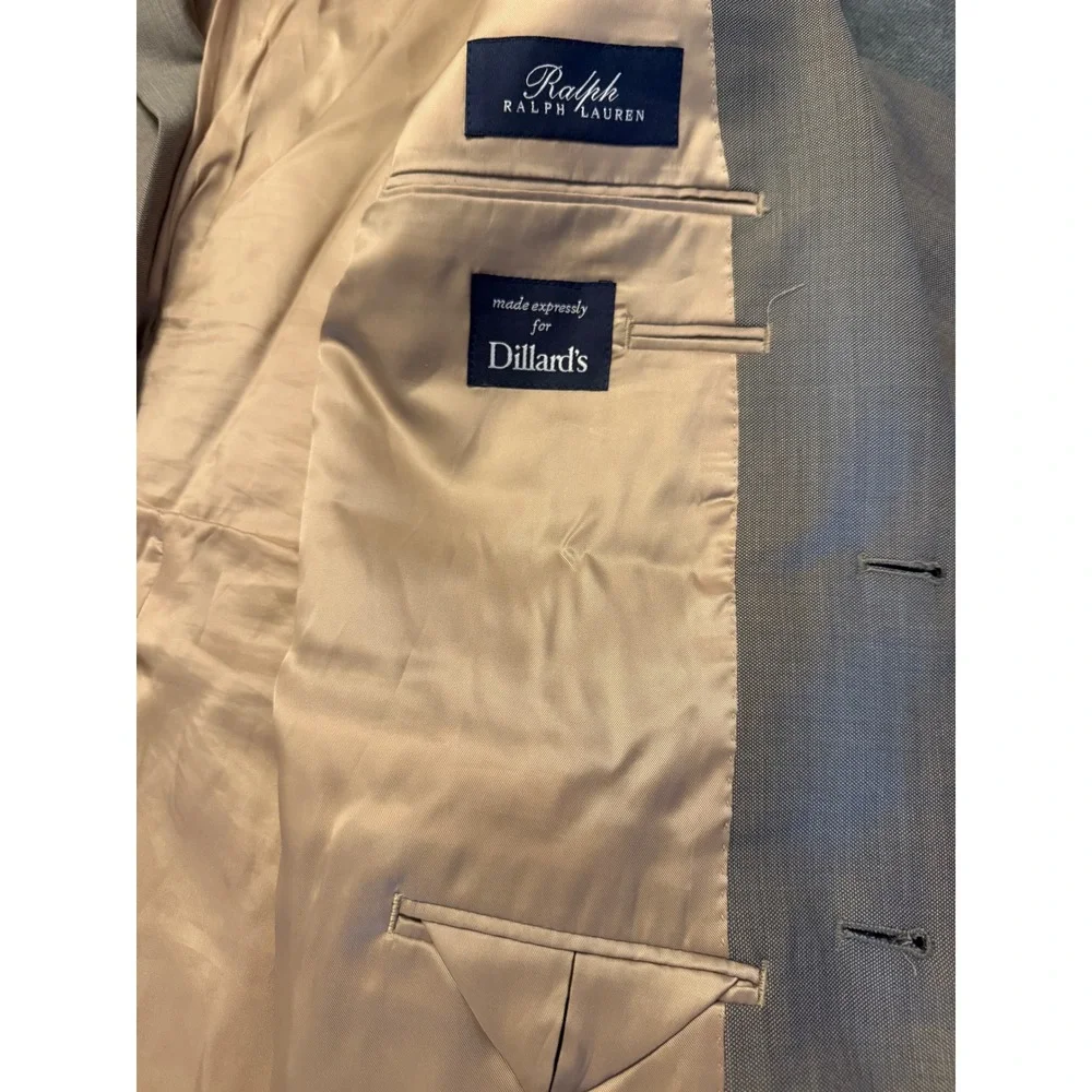 Ralph Lauren Mens Tan 2-Button Blazer Sport Coat Dillard's Exclusive Jacket